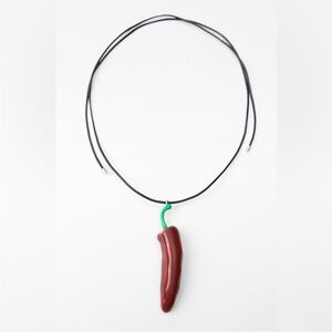 NWOT Zara Chili Pepper Pendant Necklace